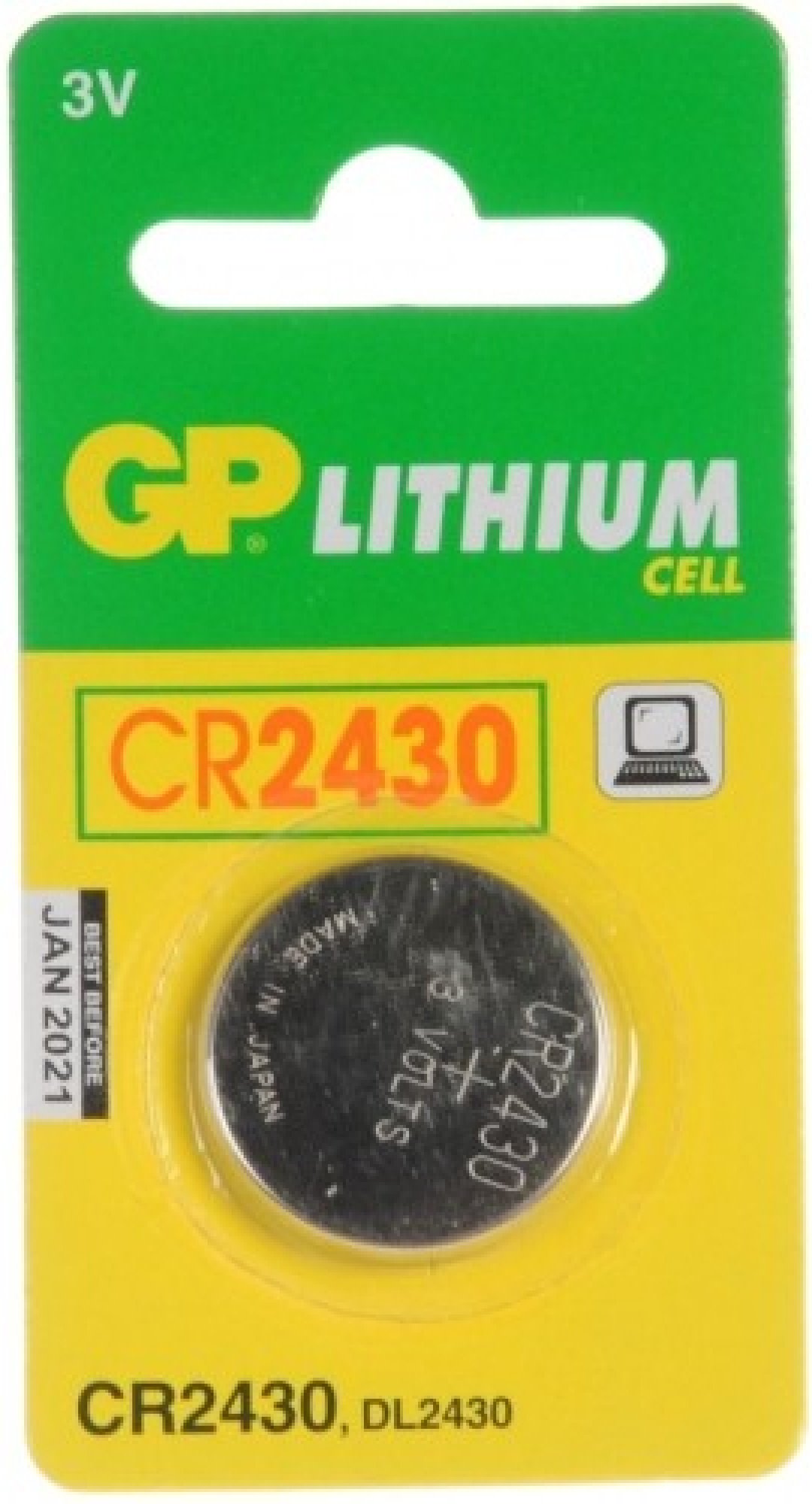 BATERIE GP CR2430, Lithium