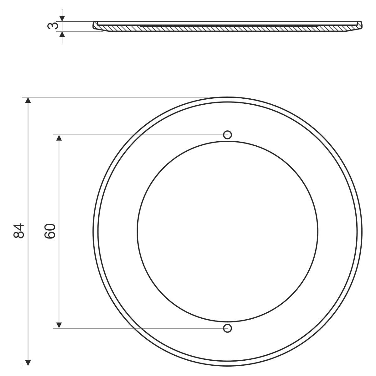 Víčko V 68 HA na šroubky 83MM
