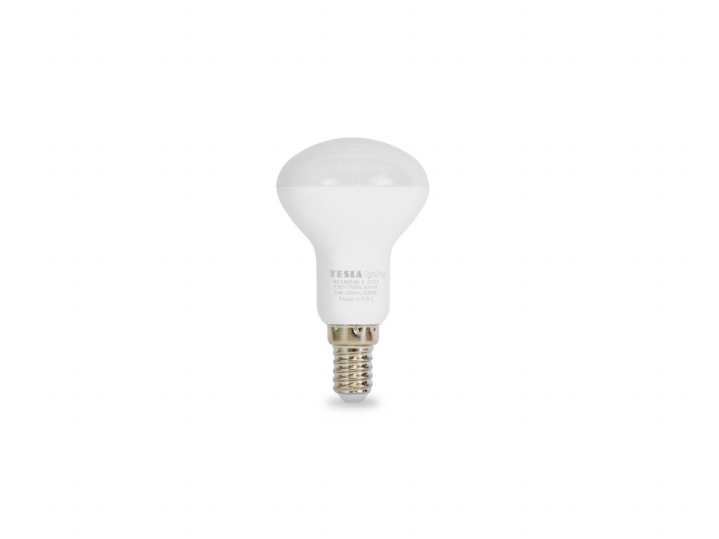 LED žárovka Reflektor R50, E14, 5W, 230V, 500lm, 25 000h, 3000K teplá bílá, 180st