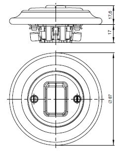 ABB 3559K-C88345 52 Decento® Ovladač žaluziový