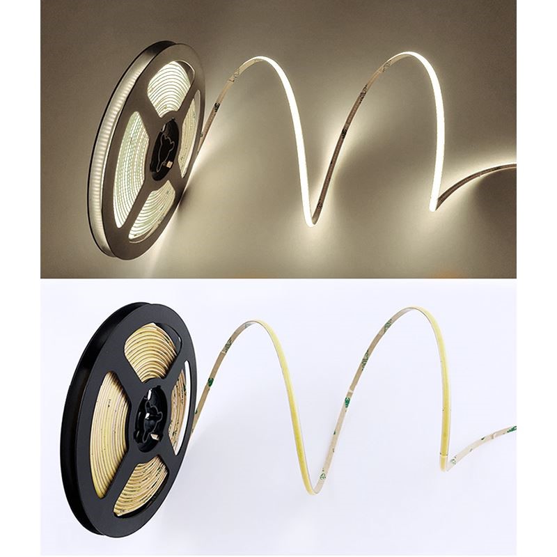 Solight LED COB světelný pás 5m, 10W/m, 1000lm/m, CRi90, IP44, neutrální bílá - WM617