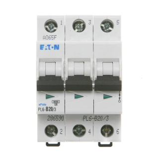 Jistič Eaton PL6-B20/3, 20A, 3P, 286590