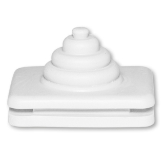 Průchodka náhradní IP44 ND3553-G50 B, Praktik, bílá