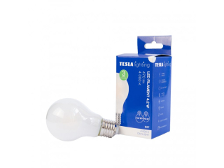LED žárovka FILAMENT BULB, E27, 4,2W, 230V, 470lm, 4000K denní bílá, 360st, mléčná