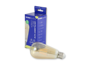 LED žárovka CONE BULB VINTAGE, E27, 4,2W, 230V, 380lm, 2400K, 360st, zlatá