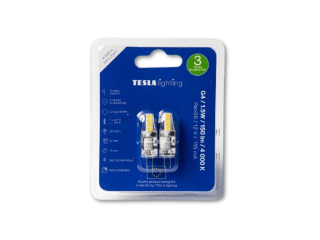 LED žárovka G4, 1,5W, 12V, 150lm, 25 000h, 4000K denní bílá, 360st 2ks v balení