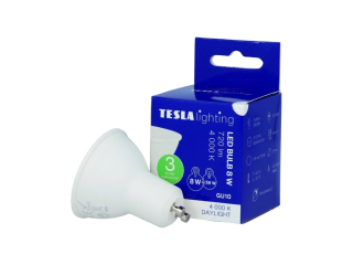 LED žárovka GU10, 8W, 230V, 720lm, 25 000h, 4000K denní bílá, 100st