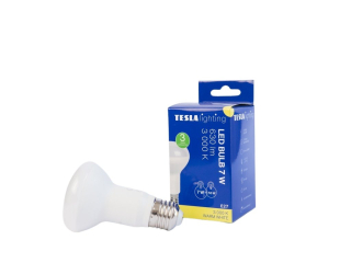 LED žárovka Reflektor R63, E27, 7W, 230V, 630lm, 25 000h, 3000K teplá bílá, 180st