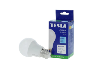 LED žárovka BULB, E27, 5W, 230V, 500lm, 25 000h, 6500K studená bílá