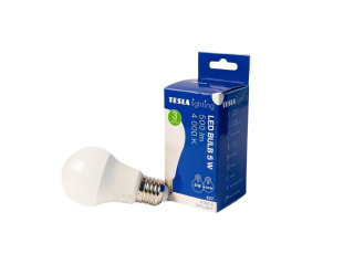 LED žárovka BULB, E27, 5W, 230V, 500lm, 25 000h, 4000K denní bílá, 220st