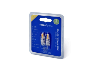LED žárovka G4, 1,5W, 12V, 150lm, 25 000h, 3000K teplá bílá, 360st 2ks v balení
