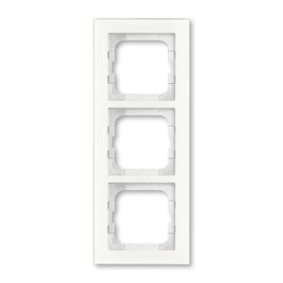 ABB 1723-280 Busch-axcent® Rámeček pro elektroinstalační přístroje trojnásobný Bílé sklo