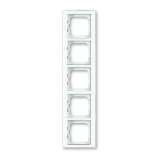 ABB 1725-280 Busch-axcent® Rámeček pro elektroinstalační přístroje pětinásobný Bílé sklo
