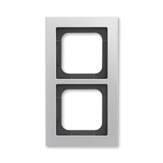 ABB 1722-276 Busch-axcent® Rámeček pro elektroinstalační přístroje dvojnásobný Titanová