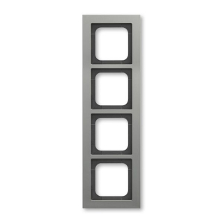 ABB 1724-270 Busch-axcent® Rámeček pro elektroinstalační přístroje čtyřnásobný Platina