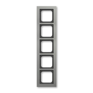 ABB 1725-270 Busch-axcent® Rámeček pro elektroinstalační přístroje pětinásobný Platina