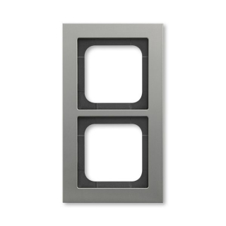 ABB 1722-270 Busch-axcent® Rámeček pro elektroinstalační přístroje dvojnásobný Platinová