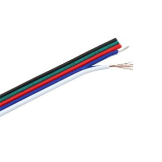 Plochý RGBW kabel 5x0,3mm2, AWG24, max 24V/5A