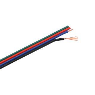 Plochý RGB kabel 4x0,3 mm2, AWG24, max 24V/5A