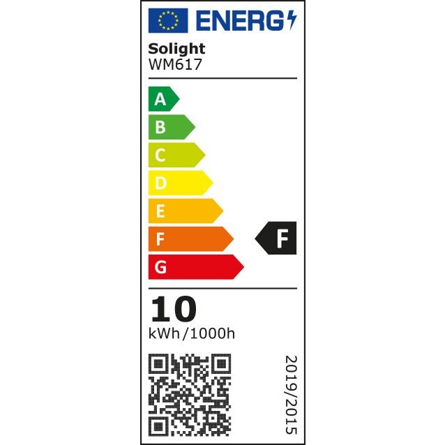 Solight LED COB světelný pás 5m, 10W/m, 1000lm/m, CRi90, IP44, neutrální bílá - WM617 - energetický štítek